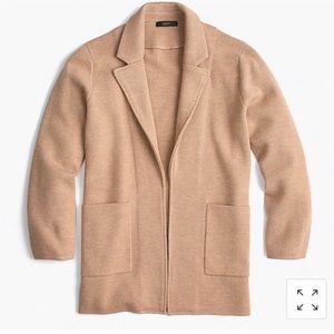 J Crew Sophie Open Front Sweater Blazer